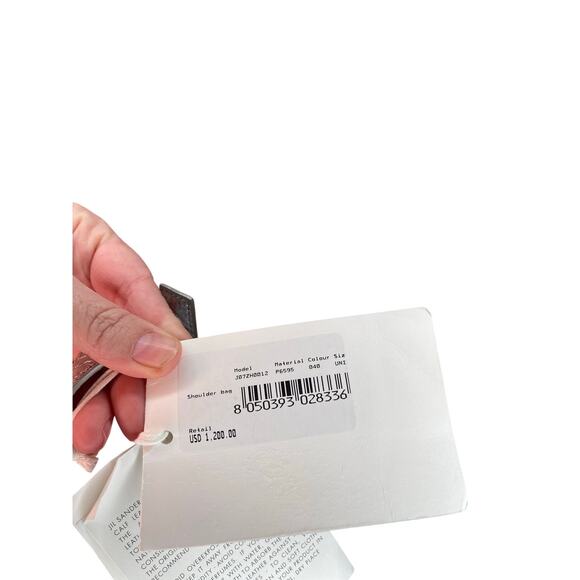 Jil Sander, Silver All Day Bag, NWT - Picture 6 of 10